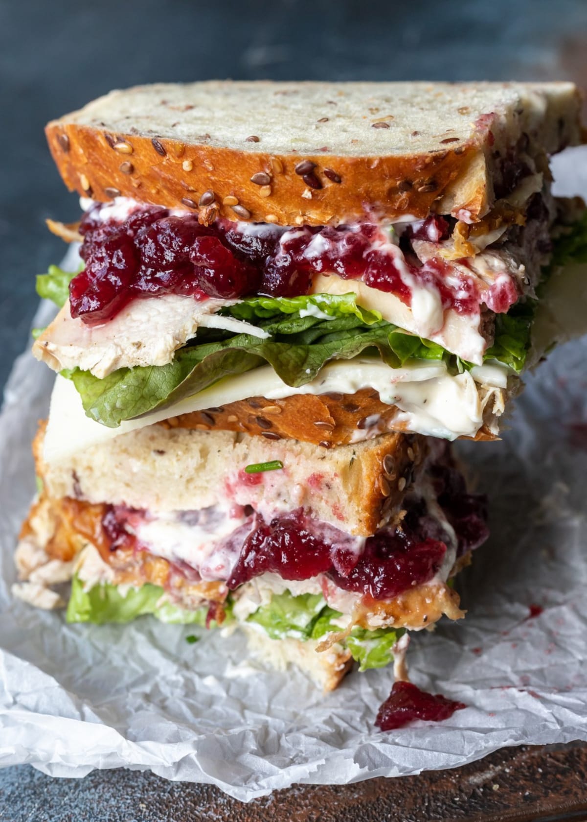 Cranberry Glazed Turkey Sandwiches