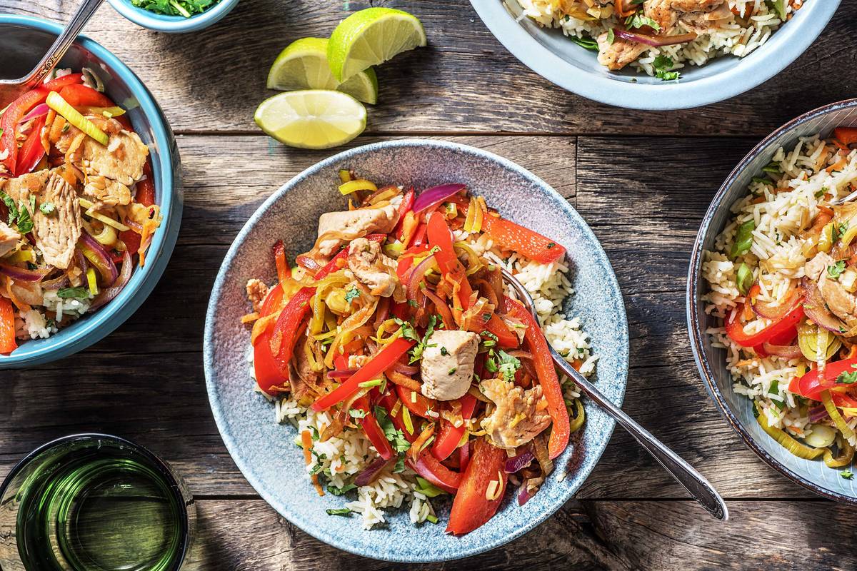 Turkey stir fry and rice Recipe HelloFresh