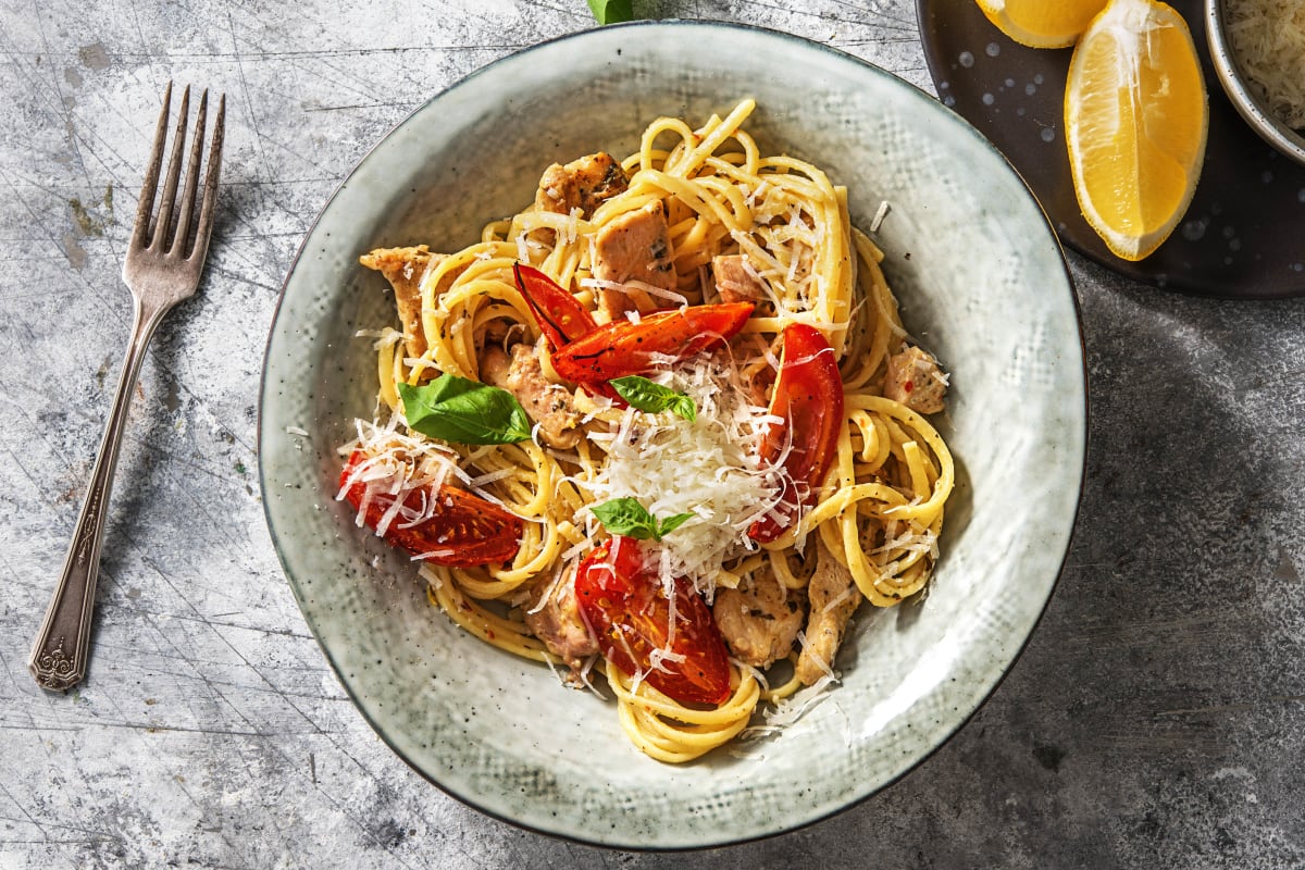 Tuscan Chicken Linguine