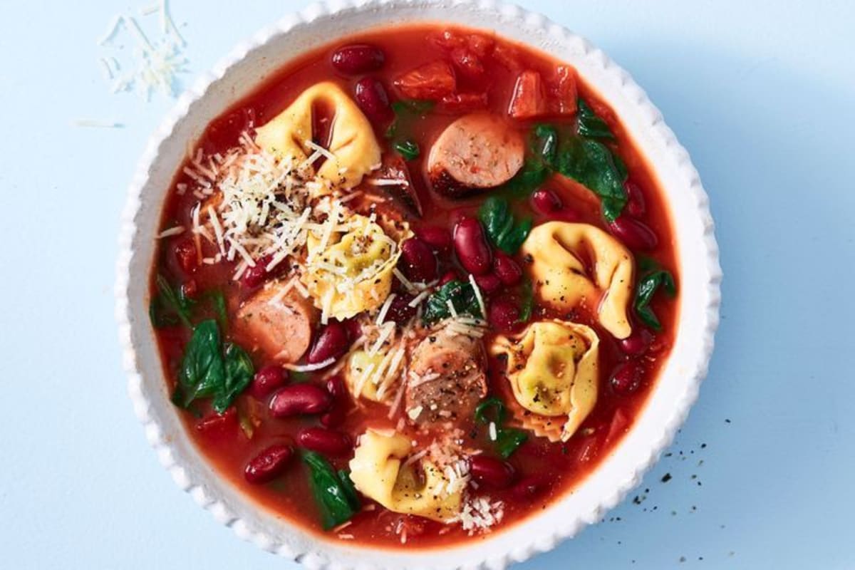 Tuscan-Style Tortellini Soup