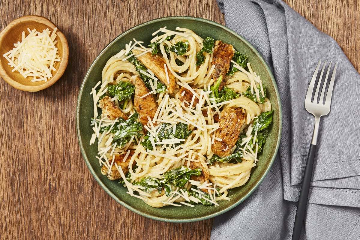 Tuscan Chicken & Kale Spaghetti