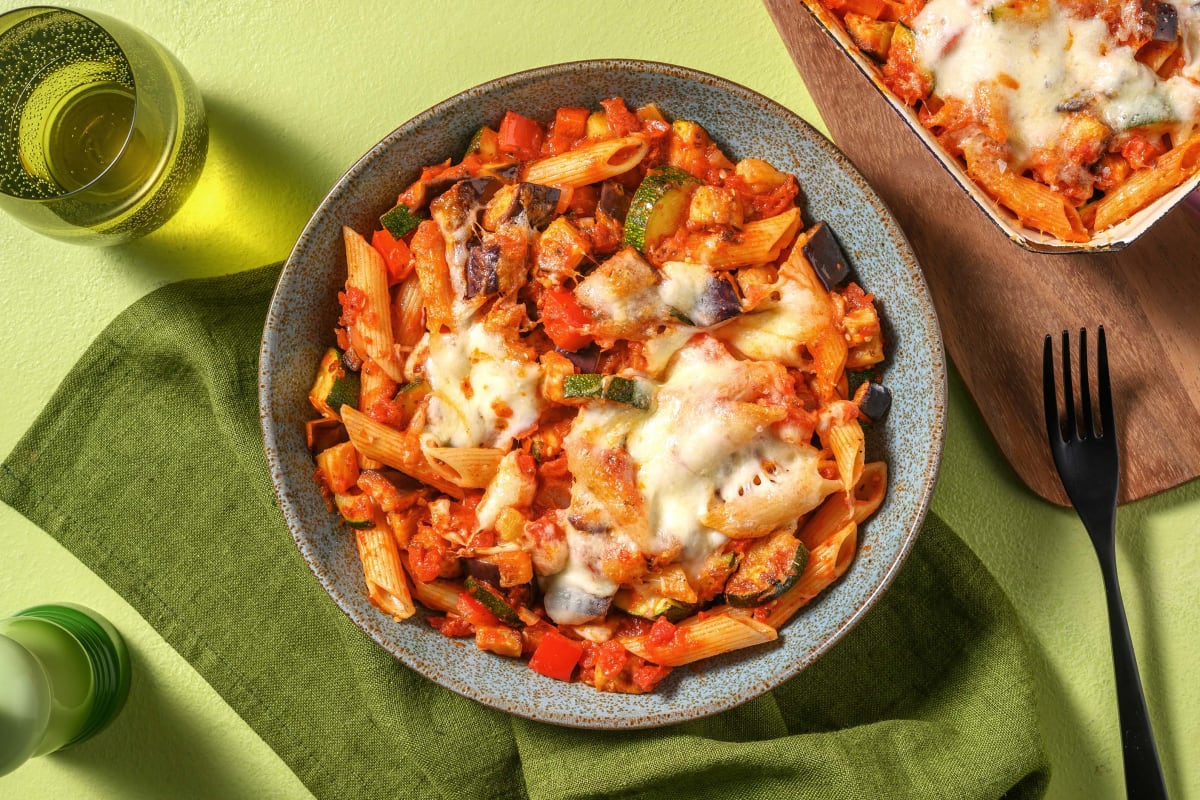 Two Cheese Vegetable Pasta Bake