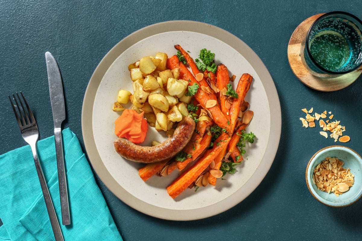 Varkensworst van Brandt  & Levie met patatas bravas