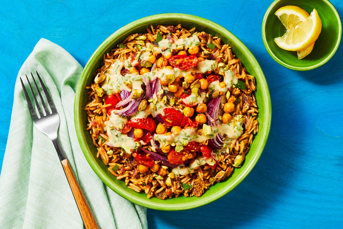 Vegan Turkish-Spiced Chickpea Bowls