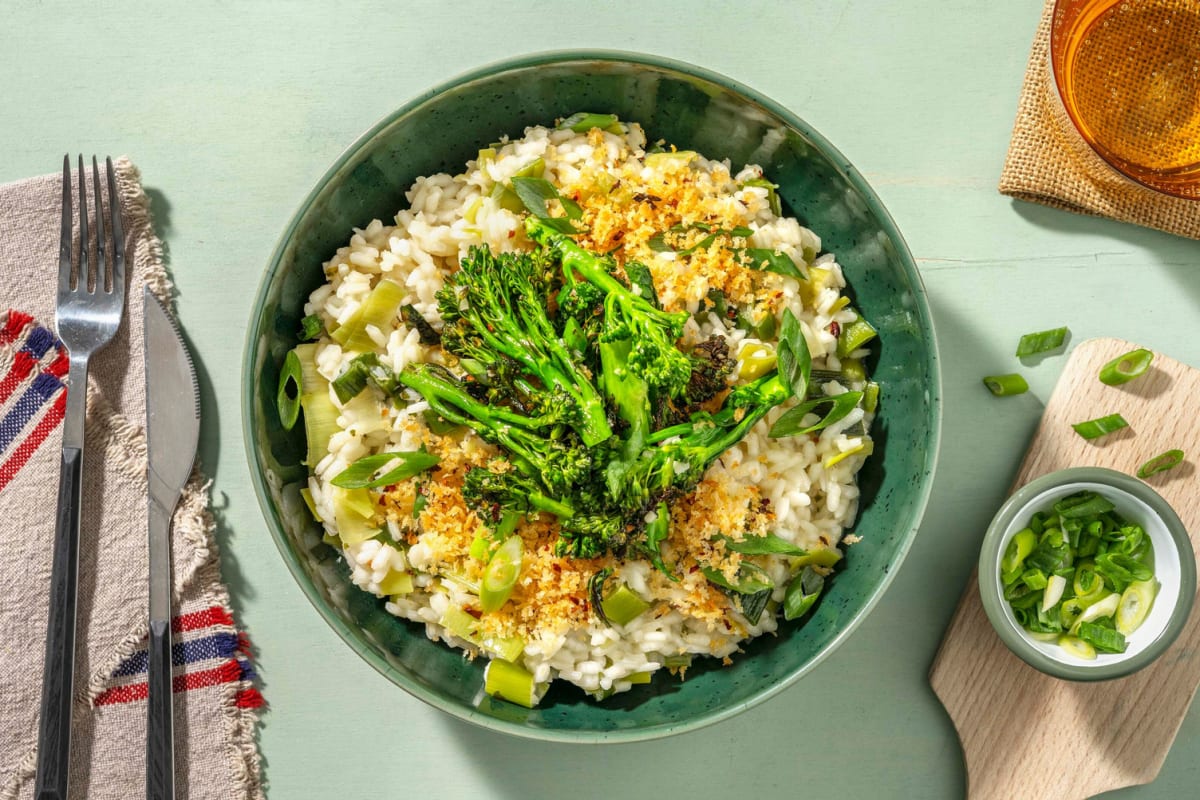 Veganes Lauch-Risotto