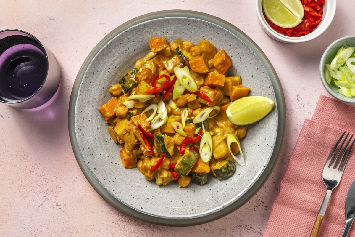 Massaman-Curry mit Erdnuss-Kokos-Soße