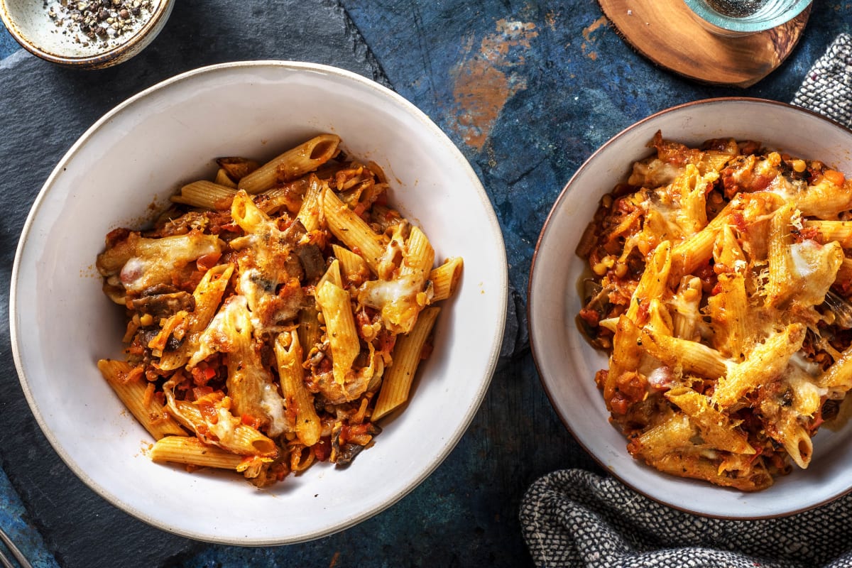 Veggie Ragu Pasta Bake