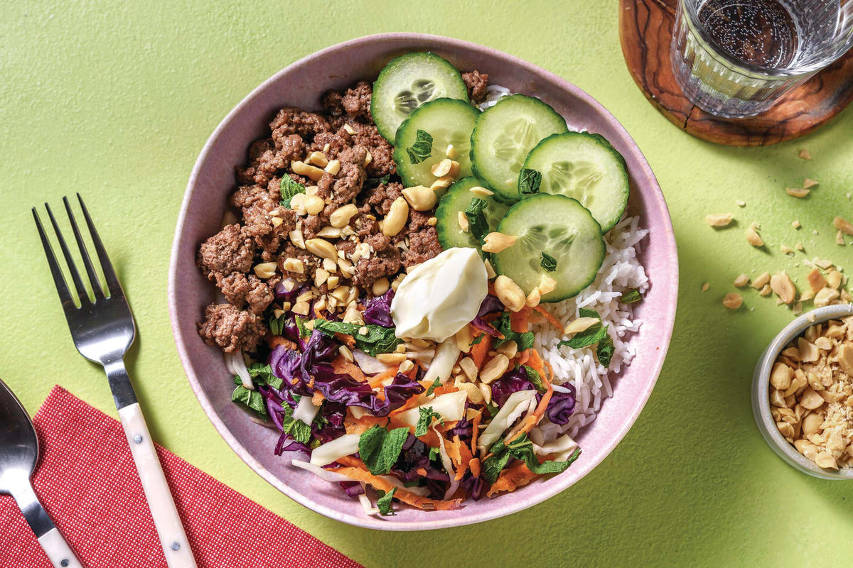 Vietnamese Caramelised Beef Bowl