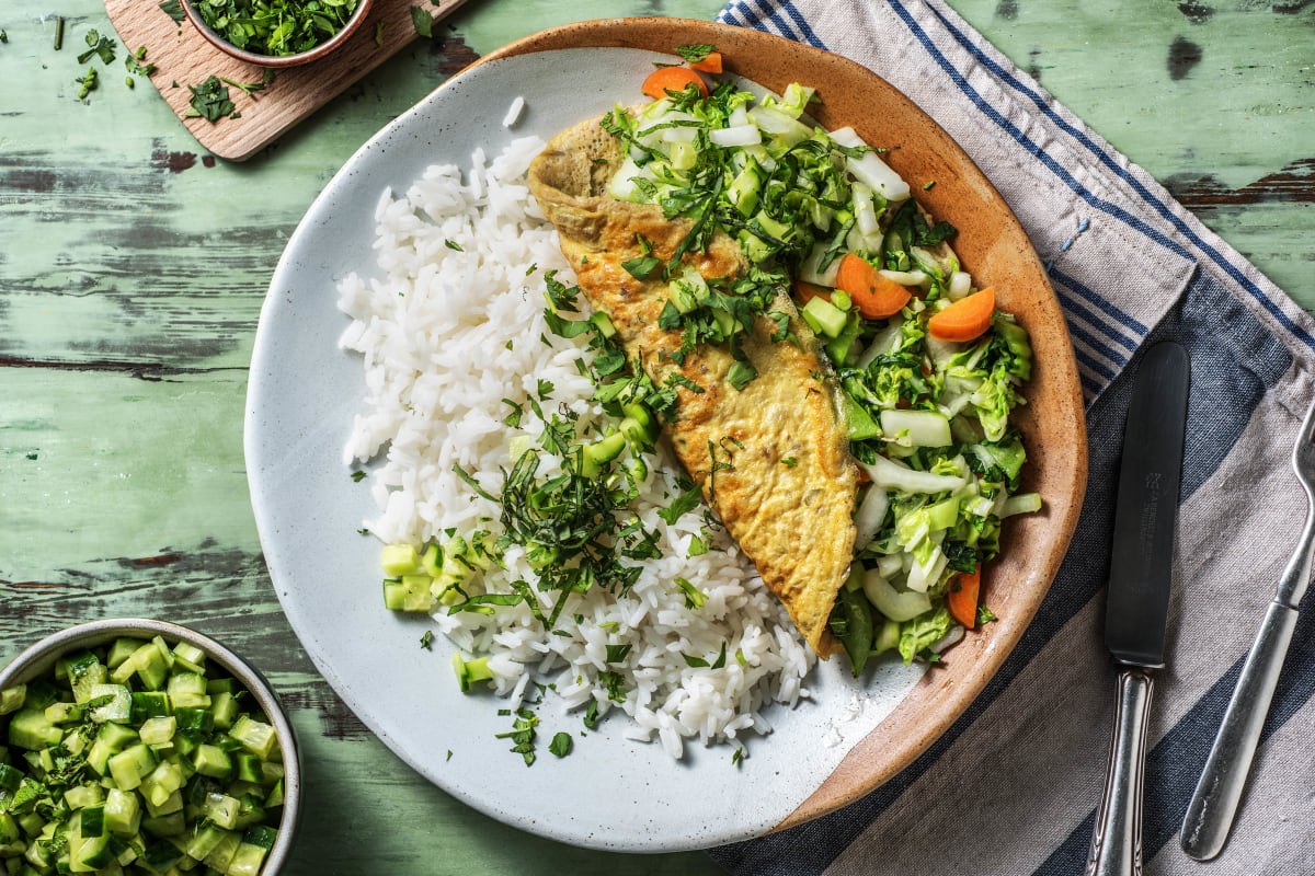 Vietnamese omelet met gehakt