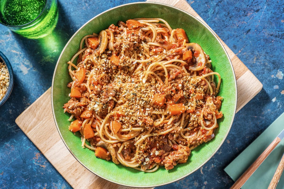 Plant Based Spaghetti Bolognese
