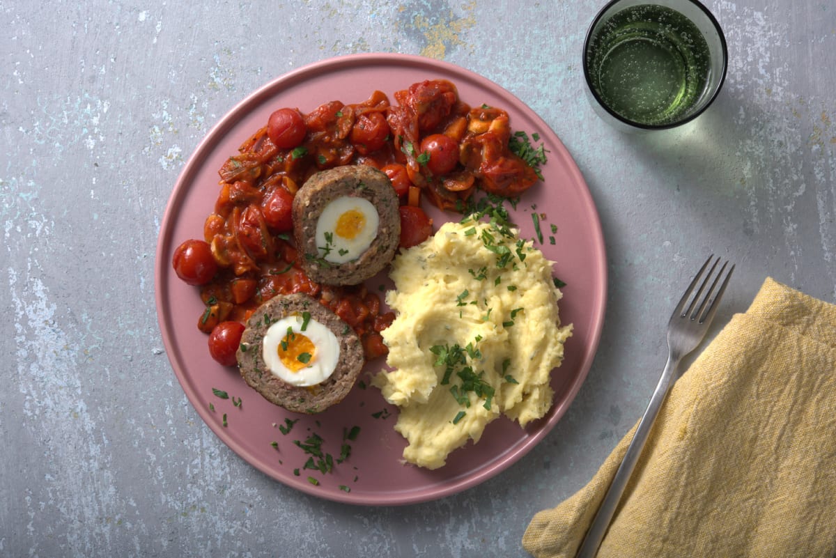 Vogelnestjes in tomatensaus