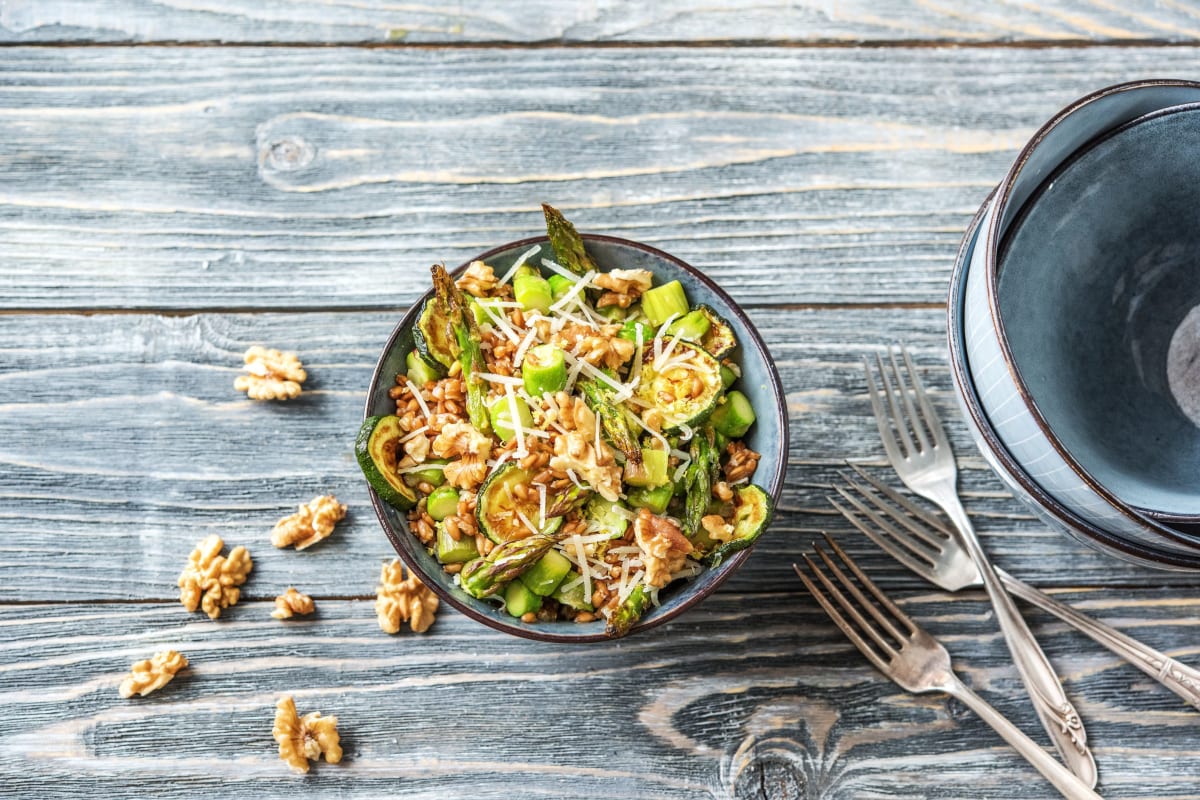 Gorgeous Green Farro Bowl