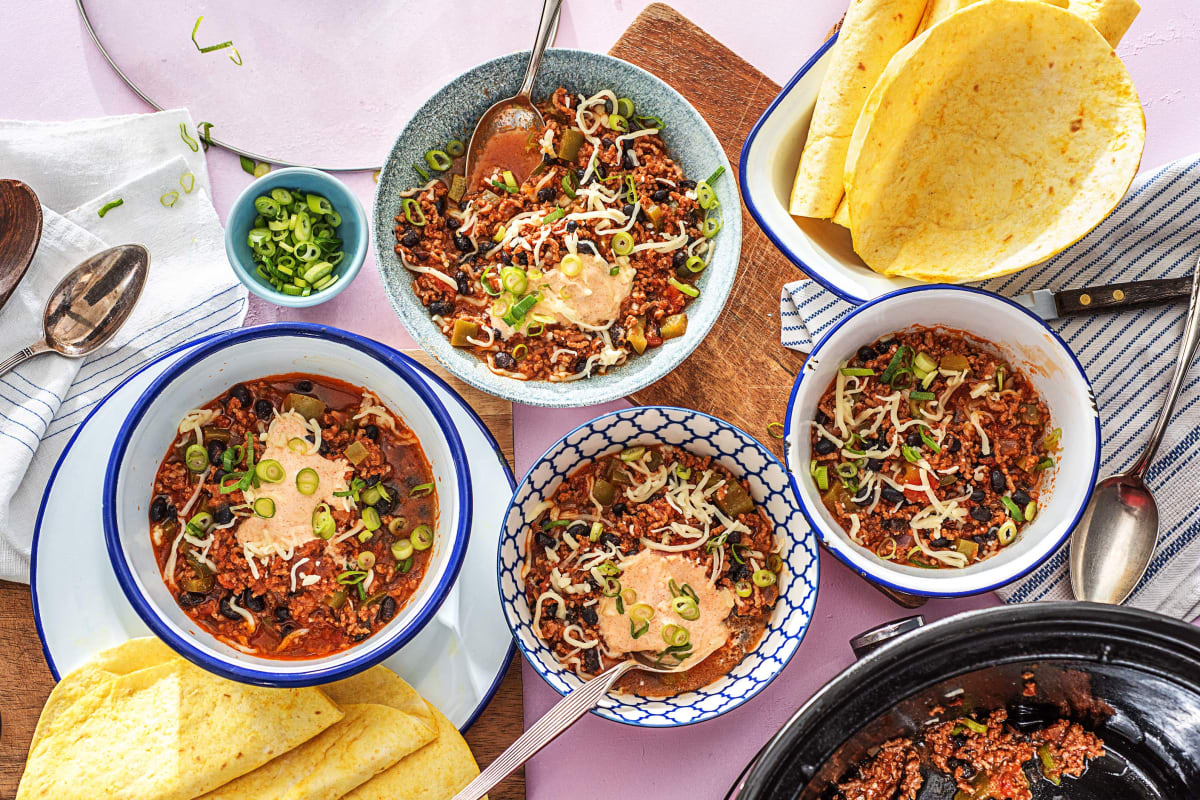 Slow Cooker Smoky Beef Chili