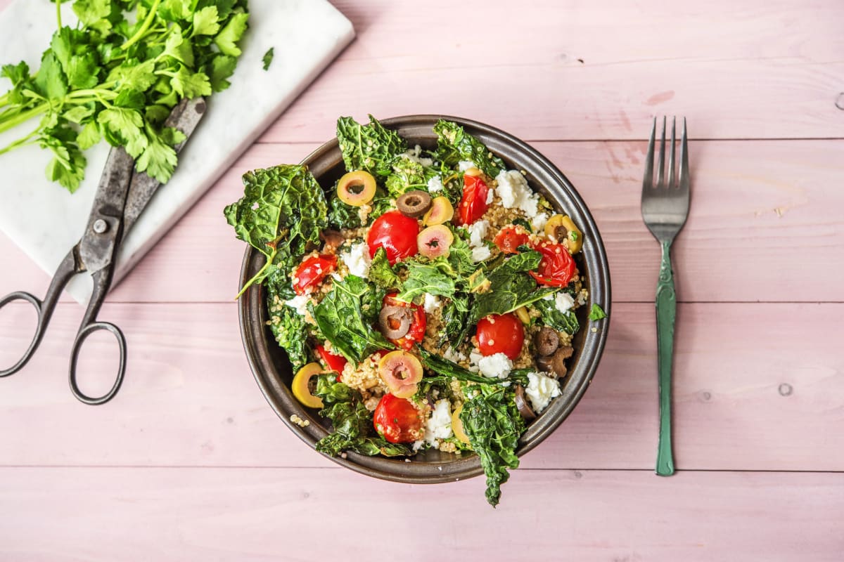 Kale Chip Quinoa Bowl