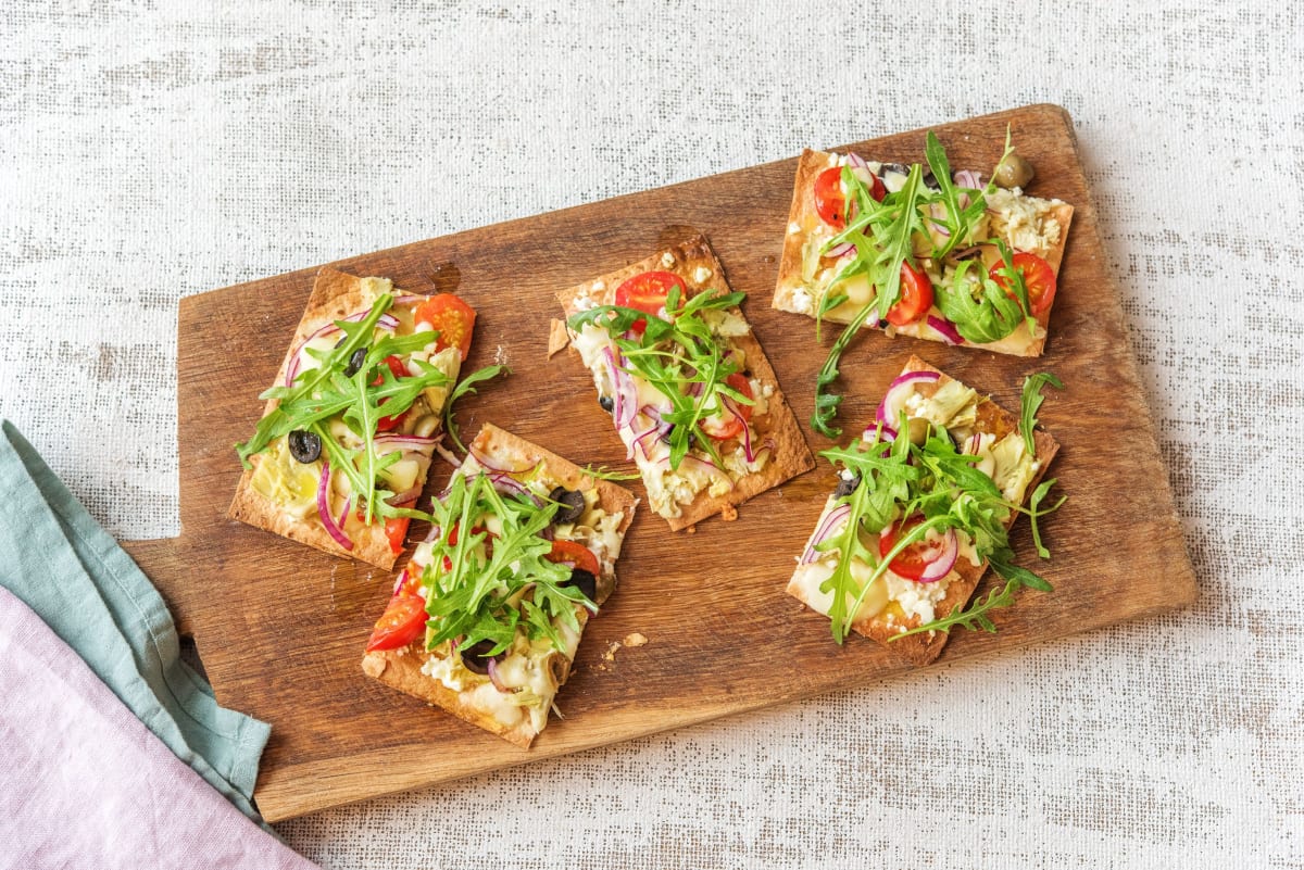 Greek Salad Flatbreads