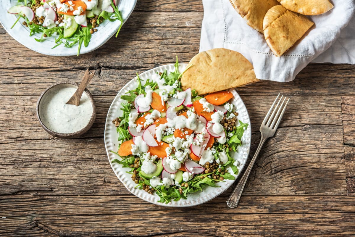 Crunchy Veggie and Lentil Salad