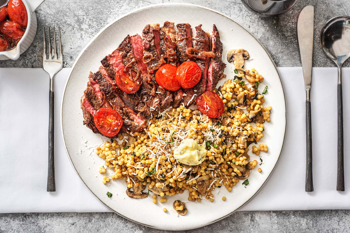 20 oz Rib-Eye Steak in a Tomato Balsamic Sauce