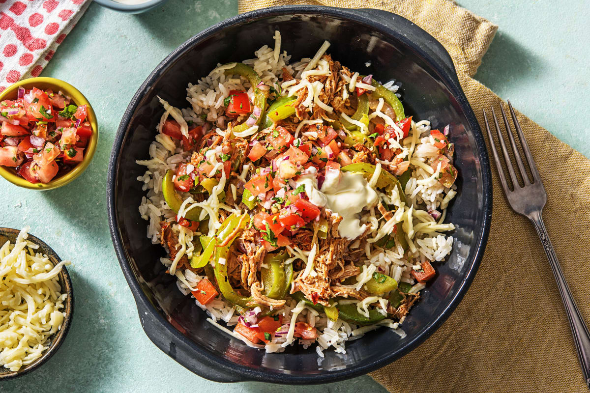 Pulled Pork Fiesta Bowls