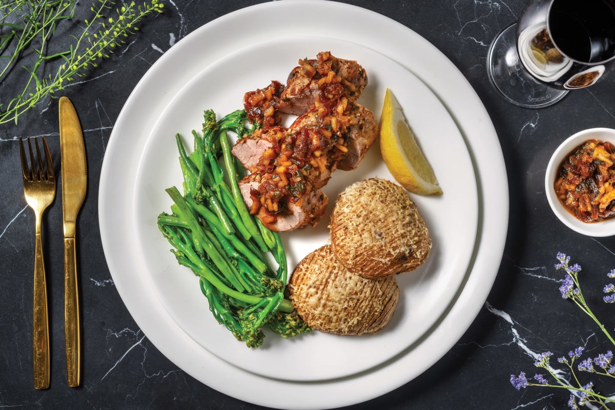 Walnut-Crusted Pork Tenderloin