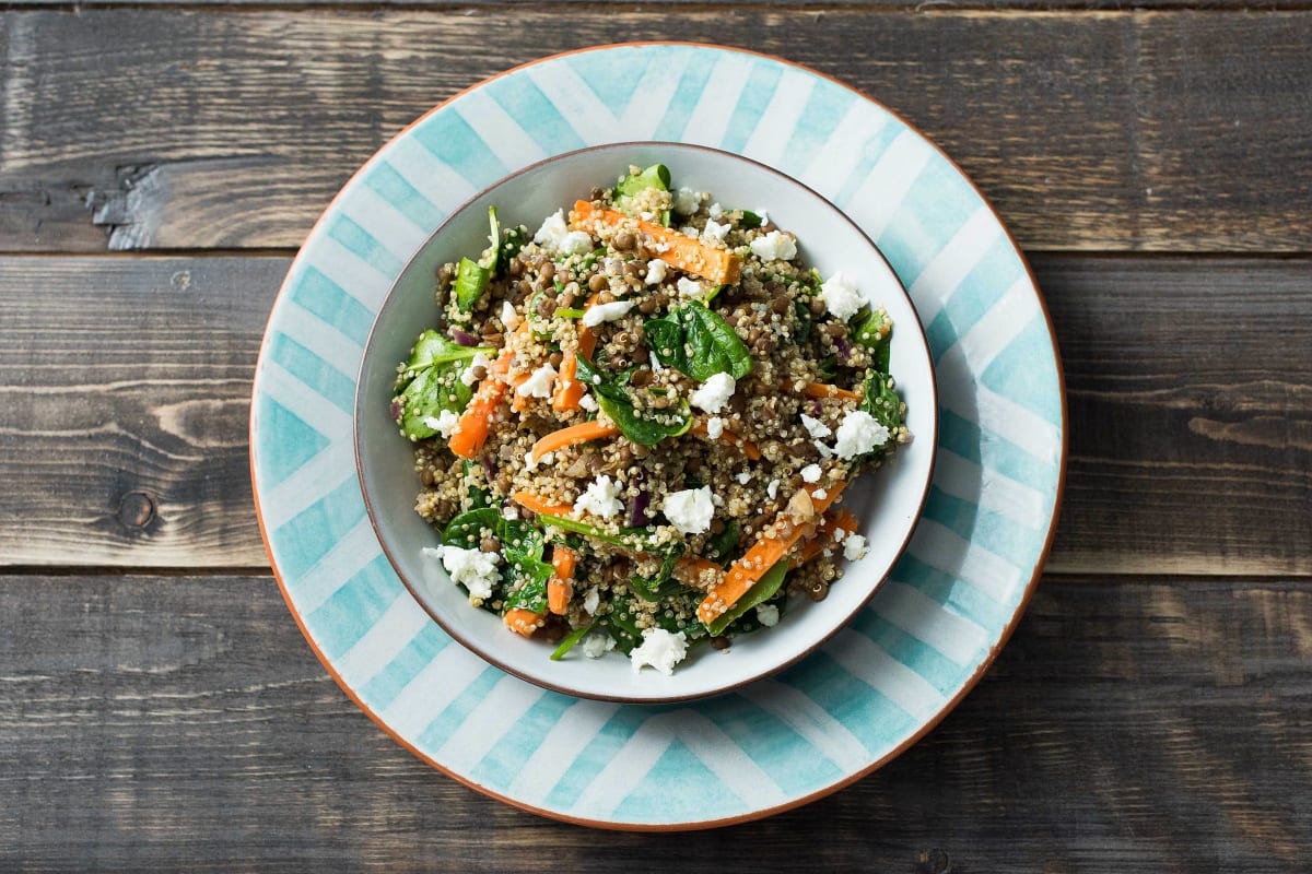 Warm Lentil & Quinoa Salad