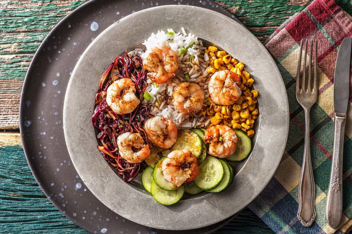 Warm Shrimp Poke Bowl