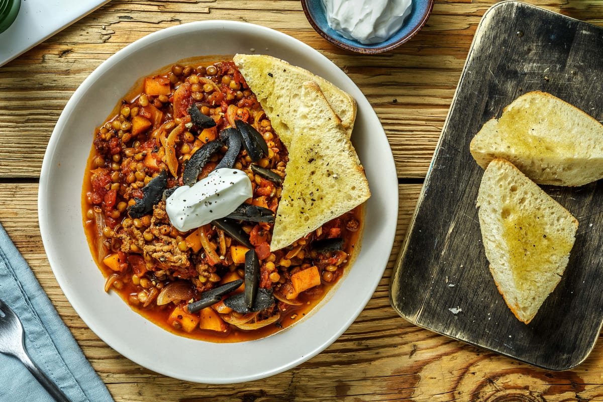 Warming Beef Harira Style Soup