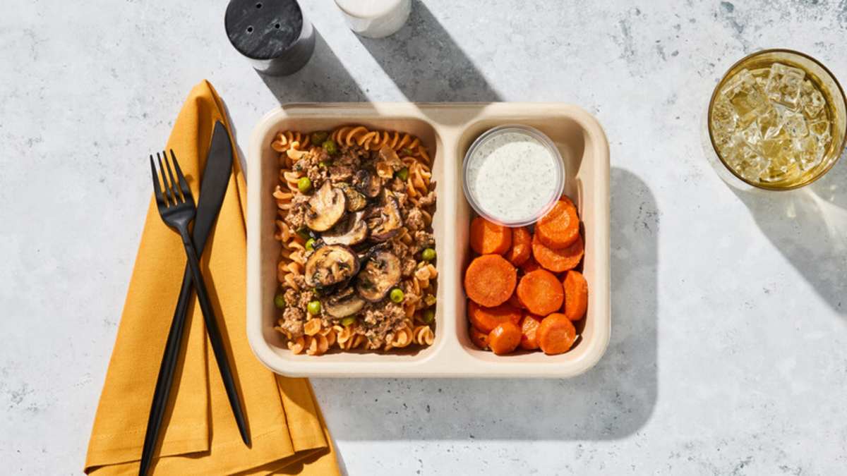 Ground Beef & Mushroom Stroganoff