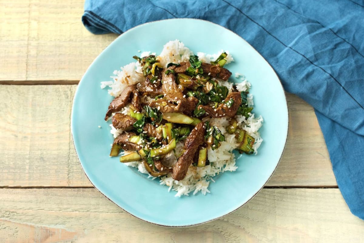 White Sesame Teriyaki Beef