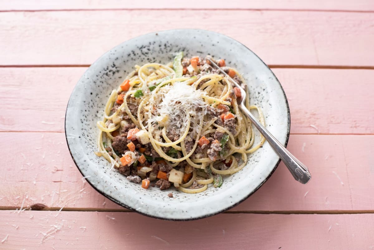 Creamy Poblano Bolognese