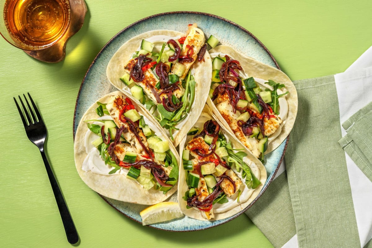 Würzig-feurige Grillkäse-Tacos