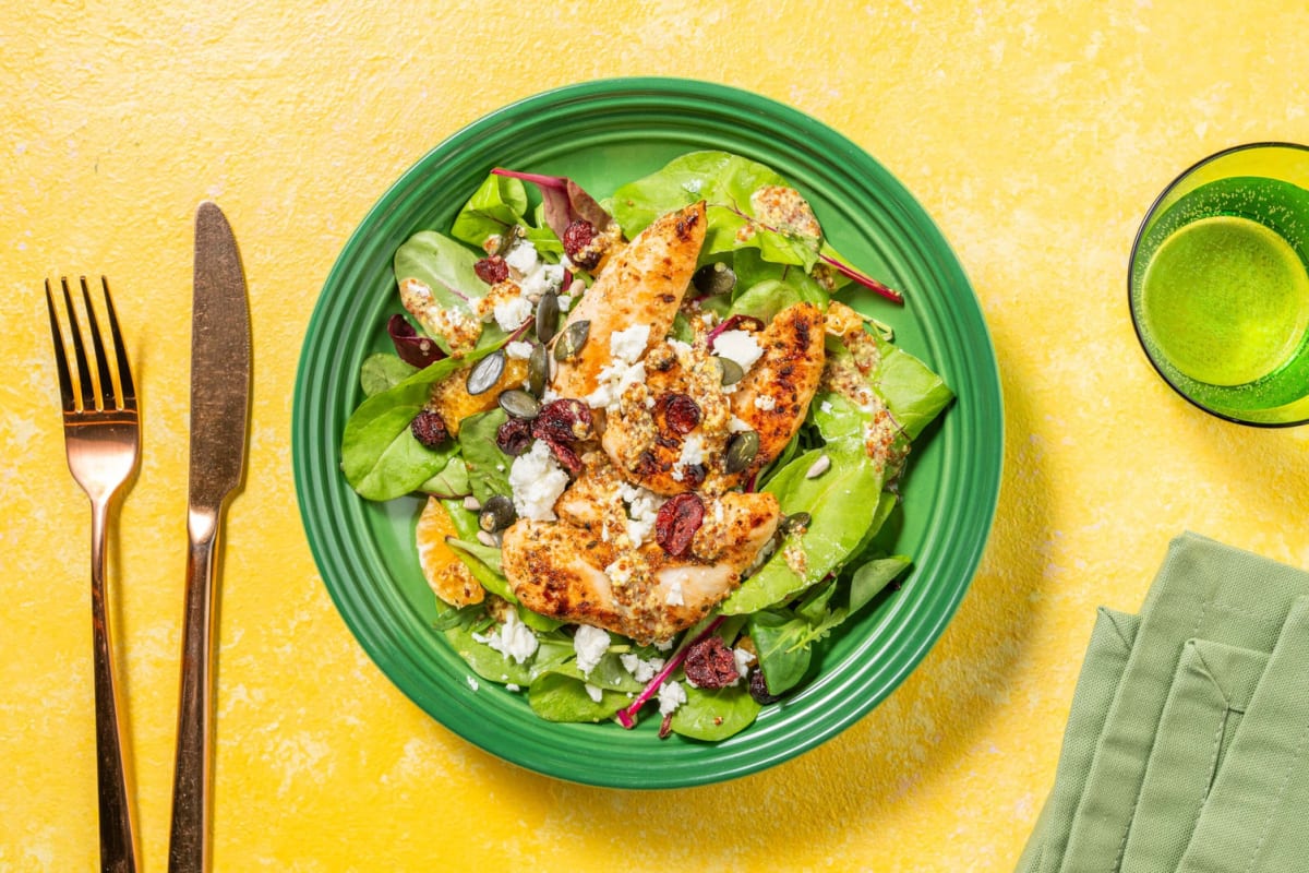 SuperQuick Zesty Chicken and Clementine Salad