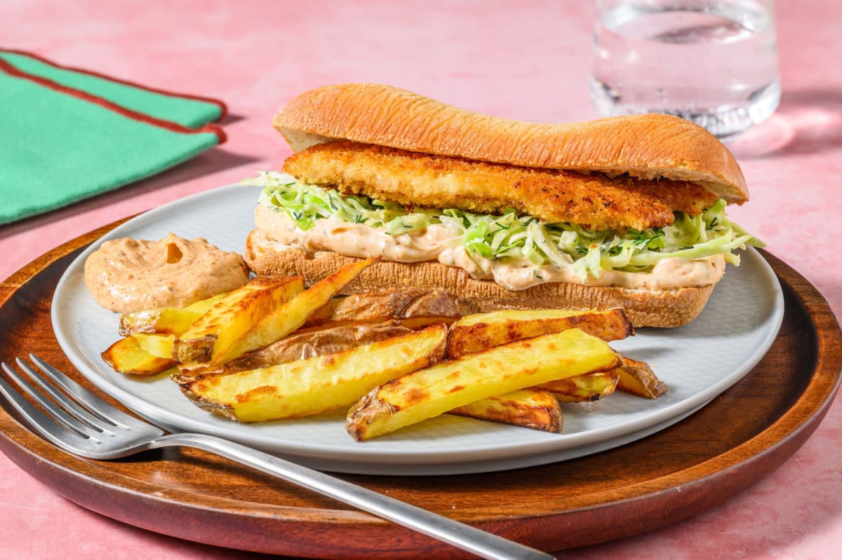 Zesty Tilapia Hoagies