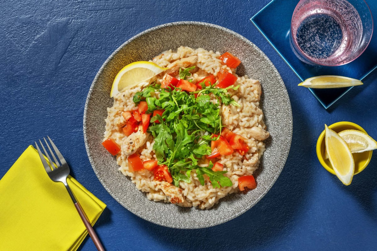 Zitronen-Hähnchen-Risotto