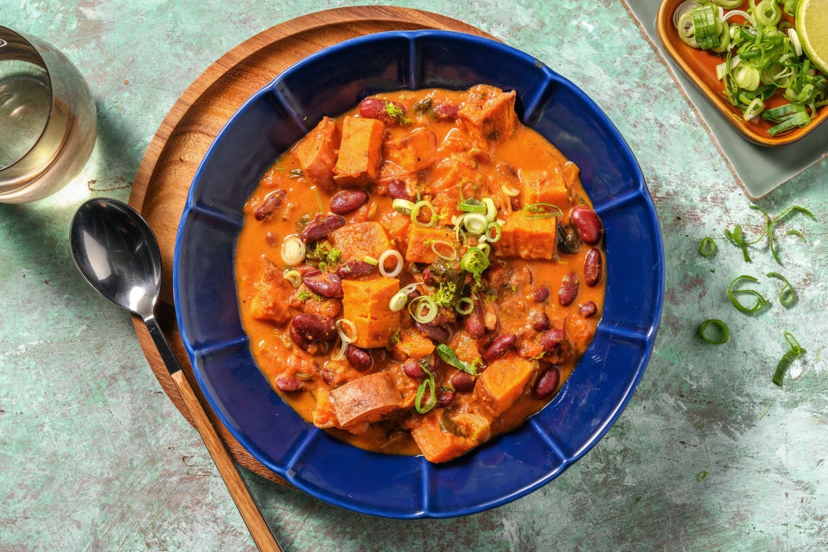 Soupe de patate douce au lait de coco