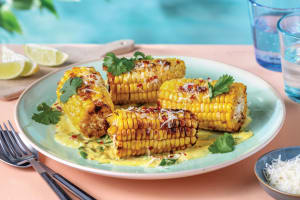 Roasted Corn Cobs & Zesty Mango Mayo image