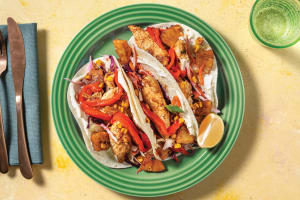 Caribbean Chicken Tacos with Slaw & Garlic Aioli image