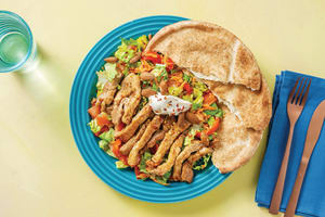 Chermoula Pork & Golden Goddess Salad with Flatbread image