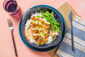 Crispy Sesame Chicken and Red Curry Sauce image