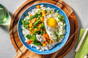 Curry met spinazie en zoete aardappel image