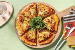 Easy Chorizo, Cheddar & Leek Pizza image