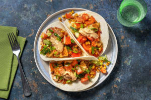 Halloumi, Pepper and Sweetcorn Tacos image