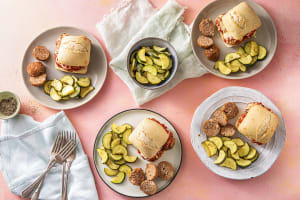 Pork Meatball Melt Sandwiches image