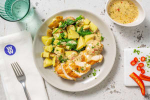 Roasted Chicken and Chilli & Chive Sauce image