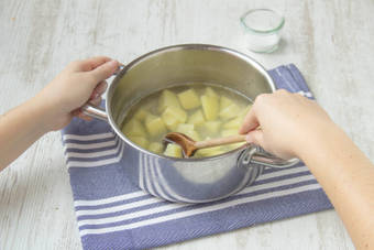 Boil potatoes
