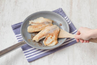 Fry the fish fillets