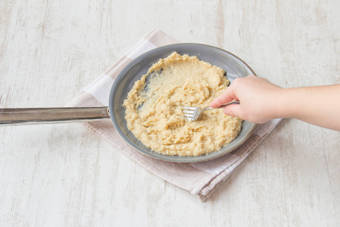 Zubereitetes Bohnenpuree