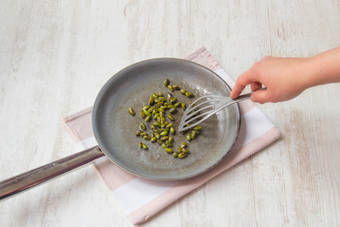 Candy the pistachios