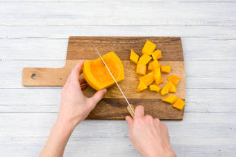 Chop up your butternut squash