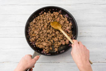 Cook the mince