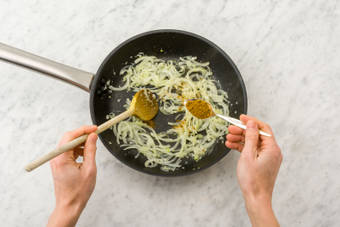 Stir in the curry powder